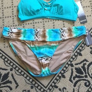 🆕 NWT! Kenneth Cole Reaction Snakeskin Pattern Bottoms ☀️🌴🐬🐚🐆